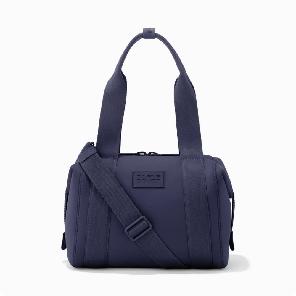 New Dagne Dover Landon Neoprene Small Carryall Bag Navy